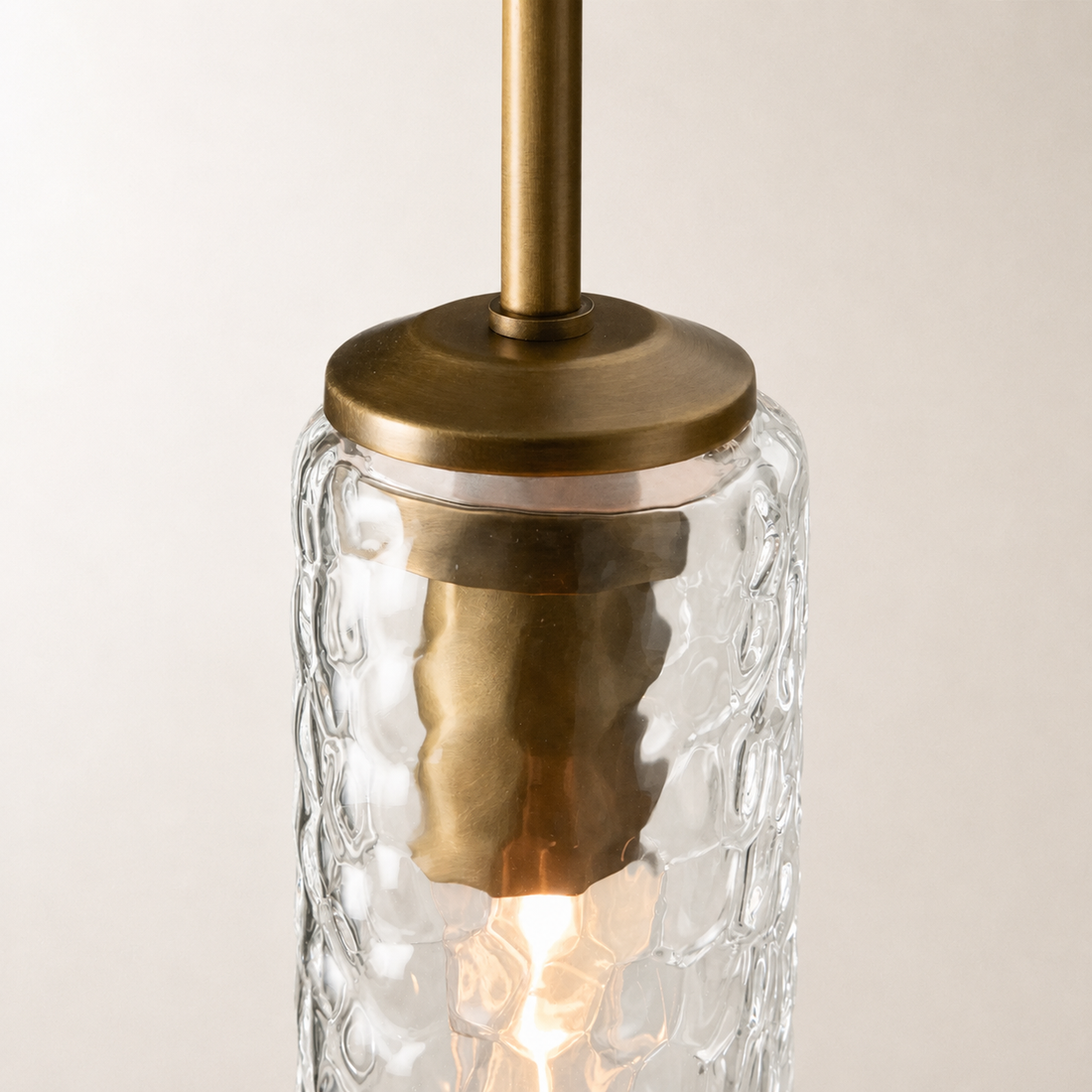 Verina Hammered Glass Pendant