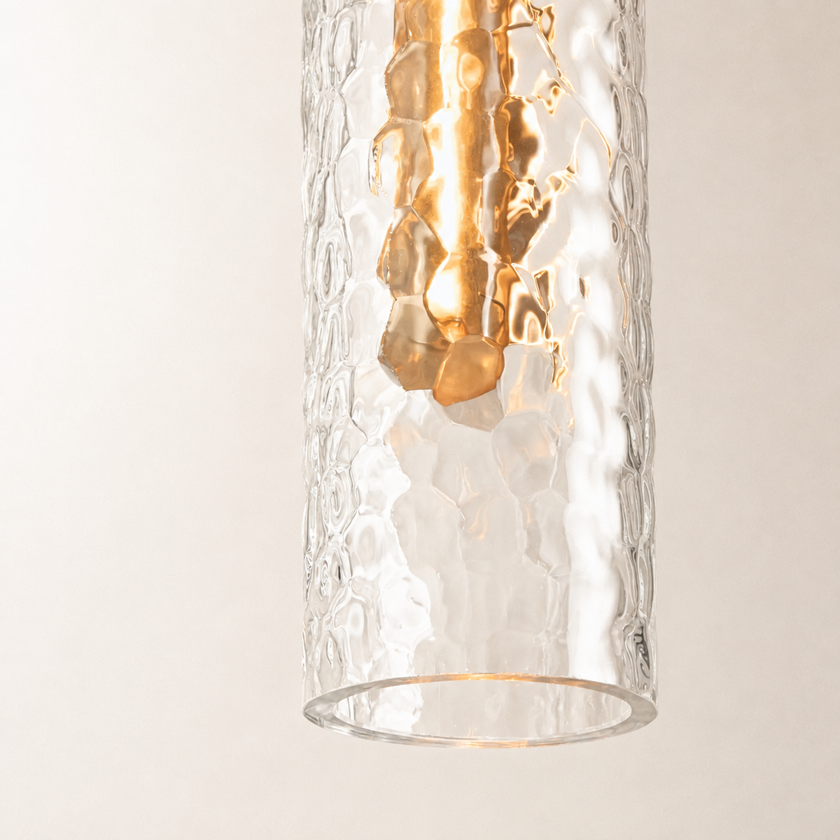 Verina Hammered Glass Pendant
